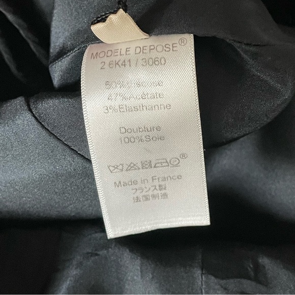 Celine Dress Black Sleeveless Fit & Flare Pockets Minimalist Luxury Classic LBD - Picture 7 of 12